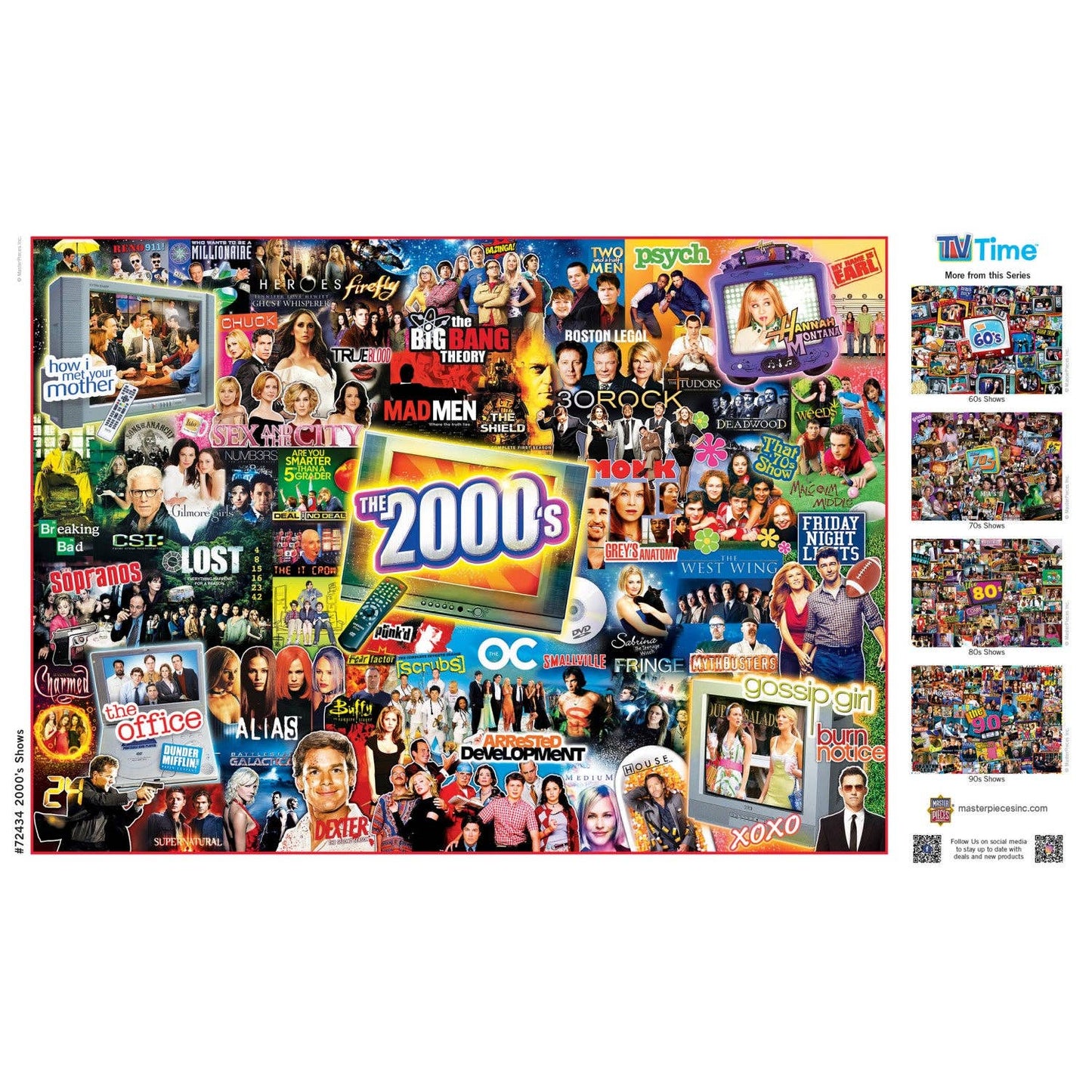 TV Time - 2000's Shows 1000 Piece Jigsaw Puzzle by Masterpieces