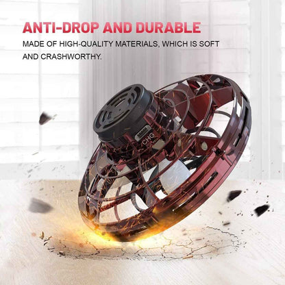 Rechargeable UFO Flying Spinner Drone Plastic Fidget Spinner Toy