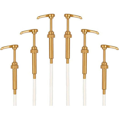 Universal Gold Syrup Pump Compatible with 750ml Torani DaVinci and Jordans Bottles