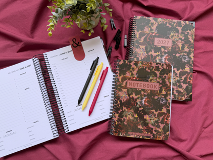 2027 Velvet Floral Daily Planner