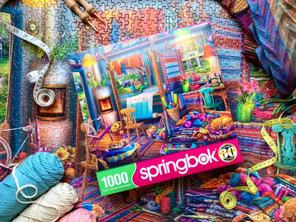 Weavers Cottage 1000 Piece Jigsaw Puzzle | Springbok Puzzles