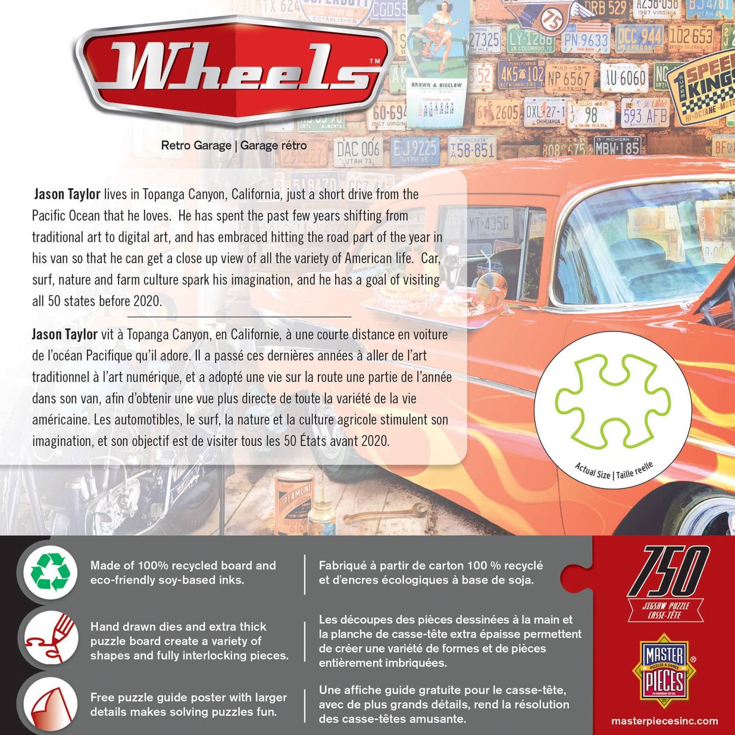 Wheels - Retro Garage 750 Piece Puzzle by Masterpieces Puzzles