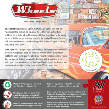 Wheels - Retro Garage 750 Piece Puzzle by Masterpieces Puzzles