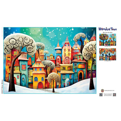 Whimsical Town - Winter Whimsey 500 Piece Jigsaw Puzzle by Masterpieces Puzzles