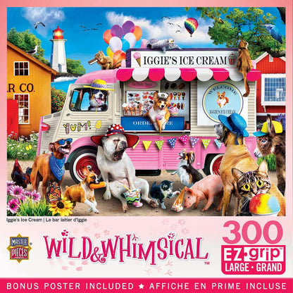 Wild & Whimsical Iggie's Ice Cream 300 Piece EZ Grip Jigsaw Puzzle | Masterpieces