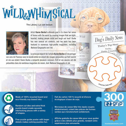 Wild & Whimsical The Library 300 Piece EZ Grip Jigsaw Puzzle | Masterpieces
