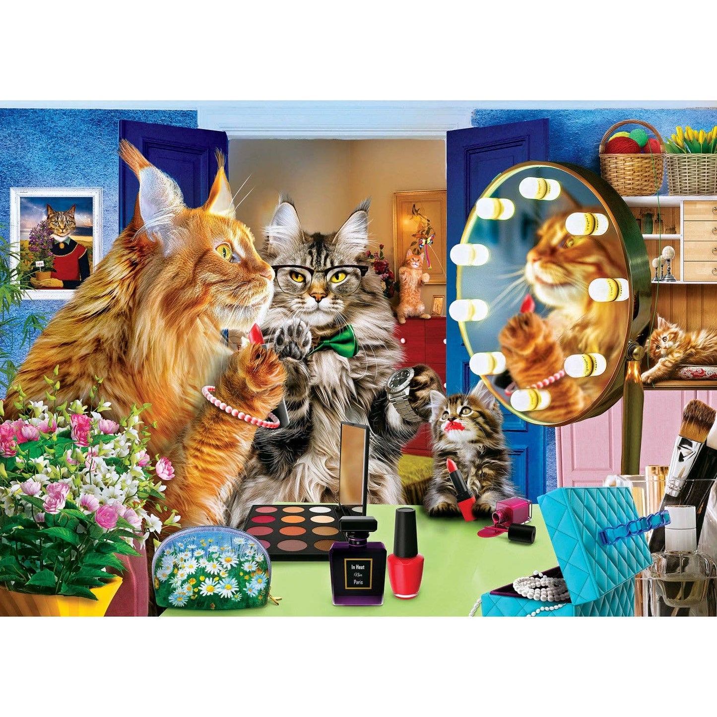 Wild & Whimsical - The Powder Room 1000 Piece Jigsaw Puzzle by Masterpieces Puzzles