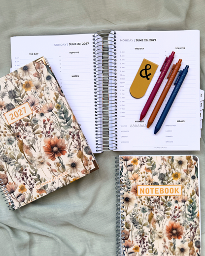 2027 Wildflower Daily Planner Basic Bundle