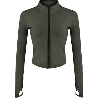 Women's Athletic Full Zip Lightweight Workout Jacket