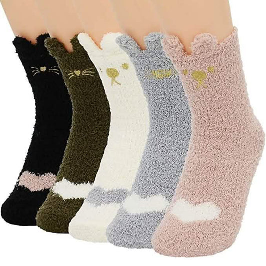 Women's Fuzzy Winter Socks Otarealm