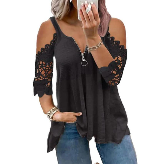 Women's Half Sleeve V Neck Sexy Top Otarealm