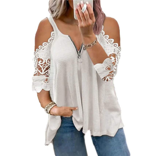 Women's Half Sleeve V Neck Sexy Top Otarealm