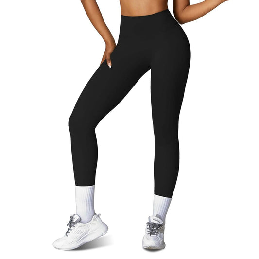 Women's High Waist Workout Leggings Tummy Control Compression with 25" Inseam No Front Seam Otarealm