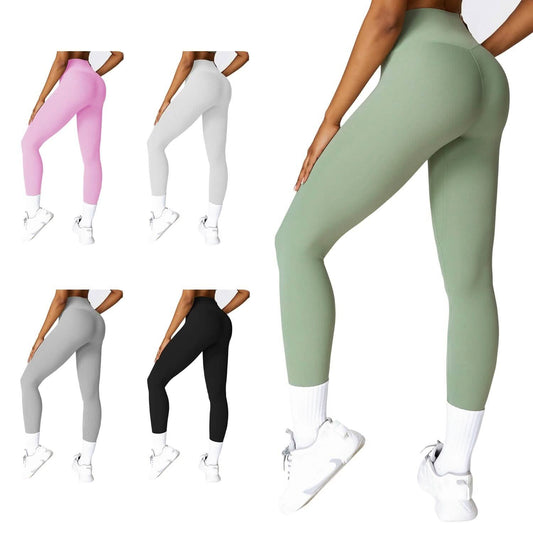 Women's High Waist Workout Leggings Tummy Control Compression with 25" Inseam No Front Seam Otarealm