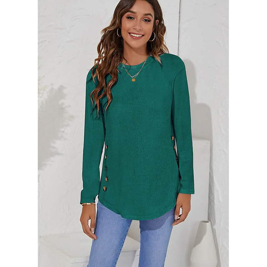 Women's Long Sleeve Crew Neck T-Shirt