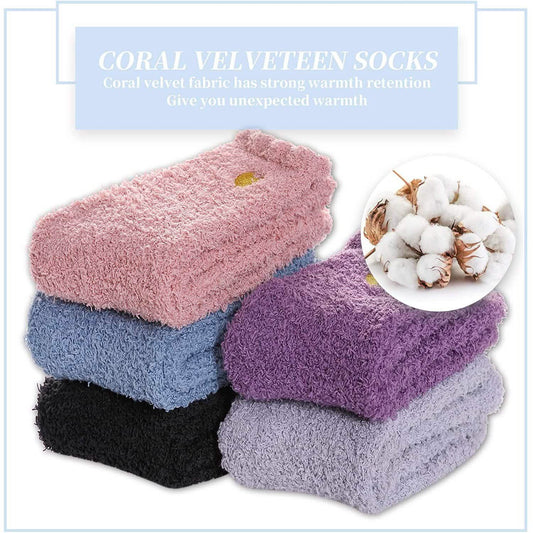 5-Pairs: Women's Soft Winter Warm Socks Otarealm