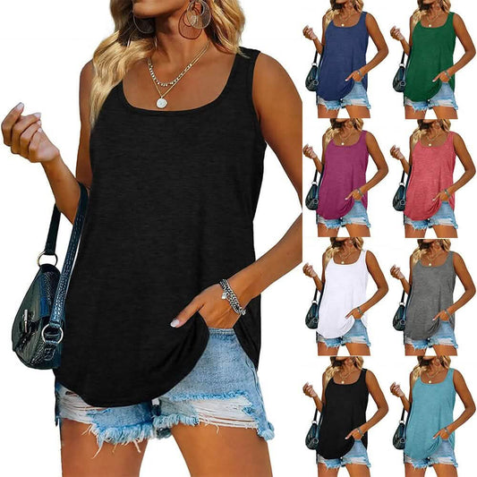Women's Tank Top Casual Basic Square Neck Otarealm