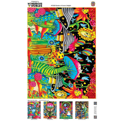 Wonderous Worlds - Garden of Cosmic Delight 1000 Piece Jigsaw Puzzle by Masterpieces Puzzles