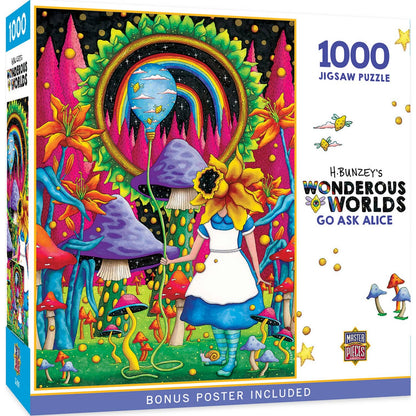 Wonderous Worlds - Go Ask Alice 1000 Piece Puzzle by Masterpieces
