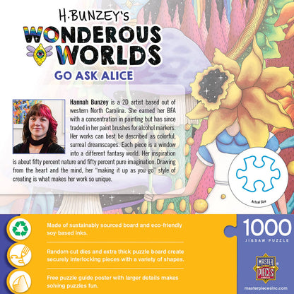 Wonderous Worlds - Go Ask Alice 1000 Piece Puzzle by Masterpieces