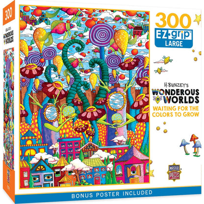 Wonderous Worlds - Waiting for the Colors to Grow 300 Piece EZ Grip Jigsaw Puzzle by Masterpieces Puzzles