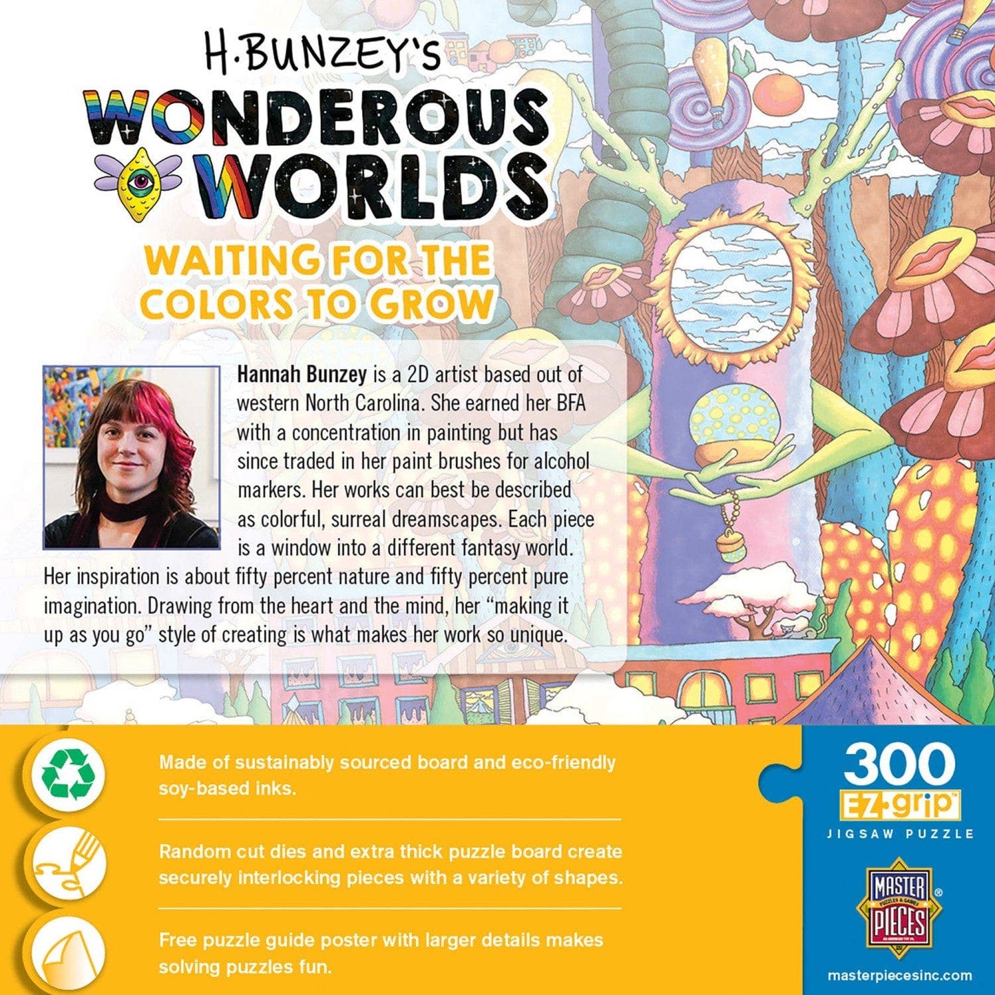 Wonderous Worlds - Waiting for the Colors to Grow 300 Piece EZ Grip Jigsaw Puzzle by Masterpieces Puzzles