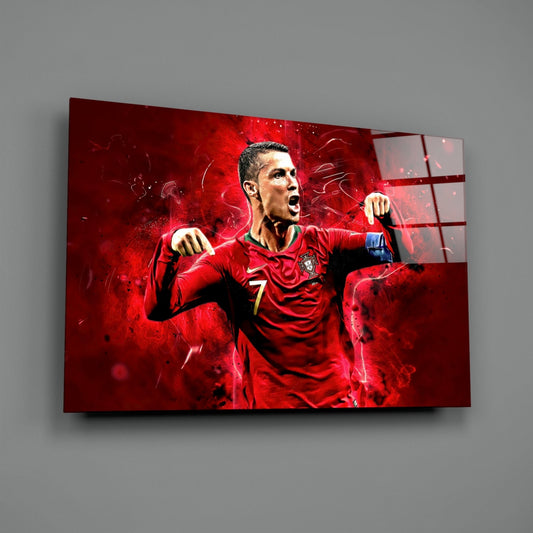 Red Kit Victory Roar Glass Wall Art