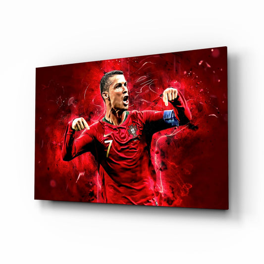 Red Kit Victory Roar Glass Wall Art