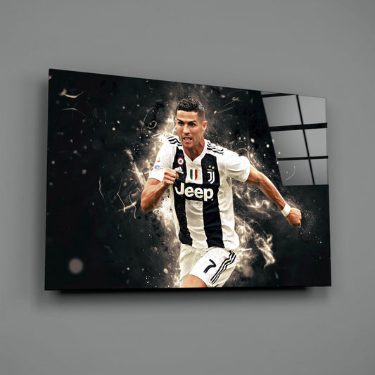 Striped Jersey Sprint Glass Wall Art