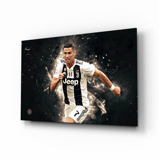 Striped Jersey Sprint Glass Wall Art