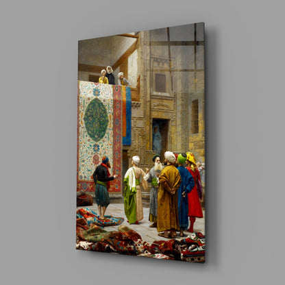 Carpet Seller Glass Wall Art