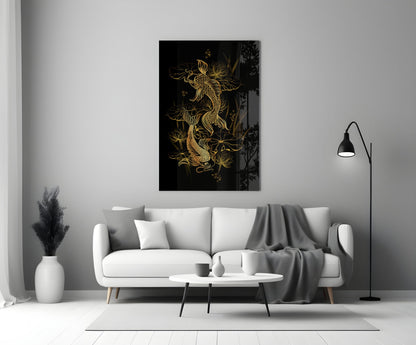 Ying Yang Glass Wall Art